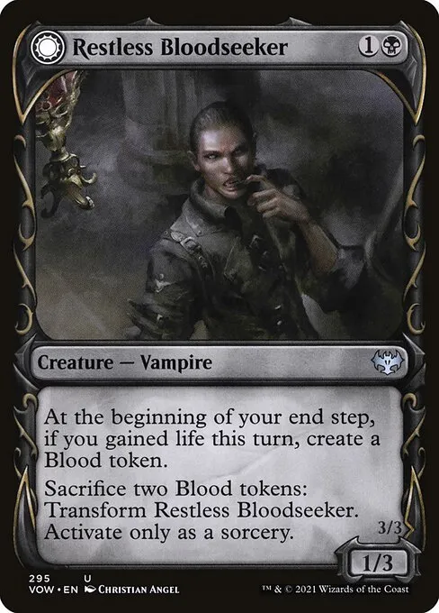 Restless Bloodseeker // Bloodsoaked Reveler · Innistrad: Crimson Vow 295/423