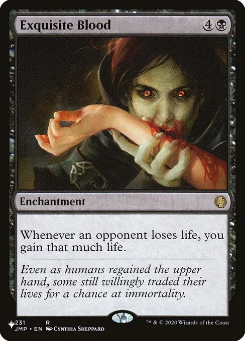 Exquisite Blood · The List JMP-231/5050