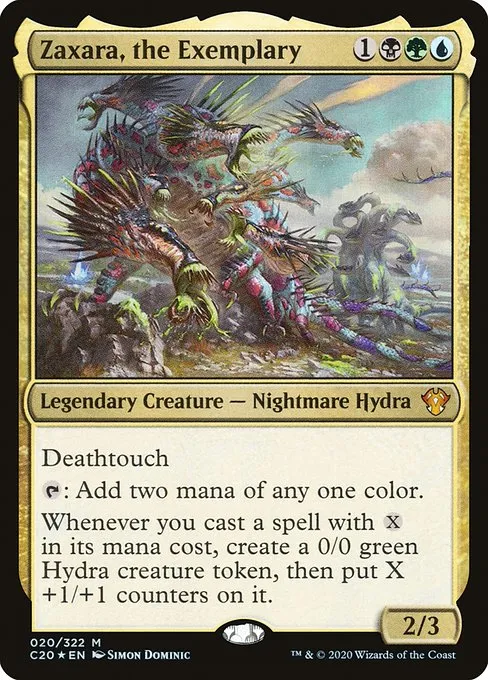Zaxara, the Exemplary · Commander 2020 20/322