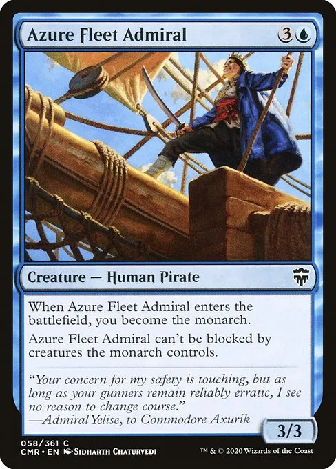 Azure Fleet Admiral · Commander Legends 58/718