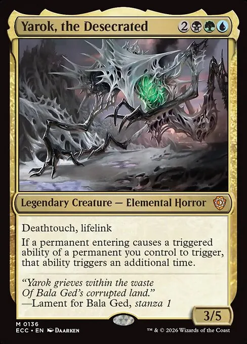 Yarok, the Desecrated · Lorwyn Eclipsed Commander 136/176