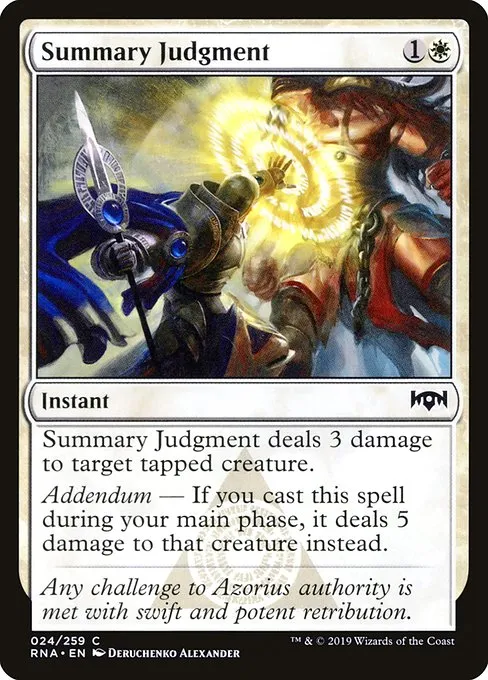Summary Judgment · Ravnica Allegiance 24/273