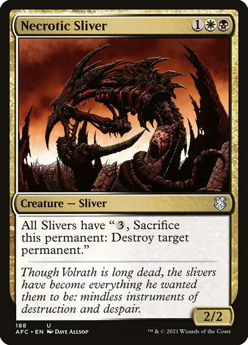 Necrotic Sliver · Forgotten Realms Commander 188/331