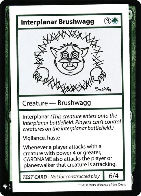 Interplanar Brushwagg · Mystery Booster Playtest Cards 2019 79/121