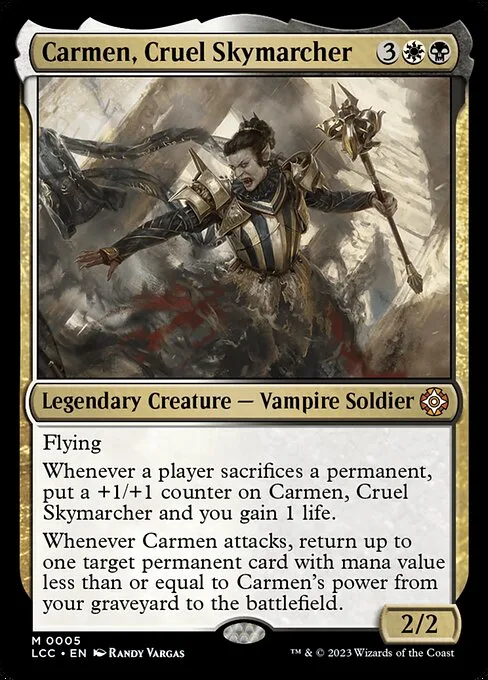 Carmen, Cruel Skymarcher · The Lost Caverns of Ixalan Commander 5/370