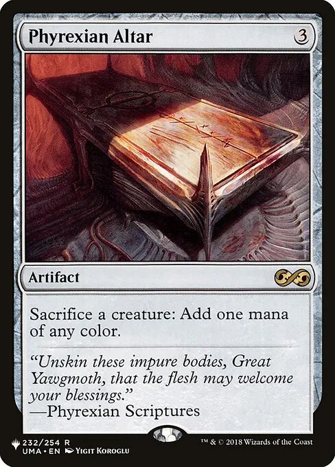 Phyrexian Altar · The List UMA-232/5050