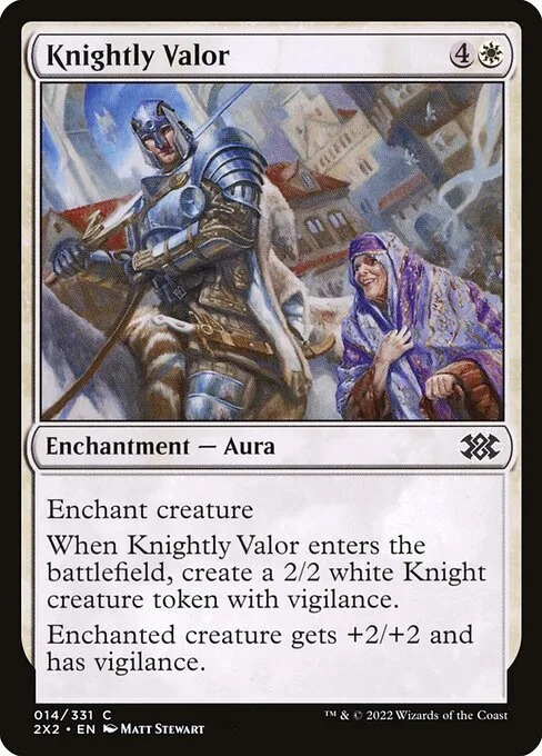 Knightly Valor · Double Masters 2022 14/579