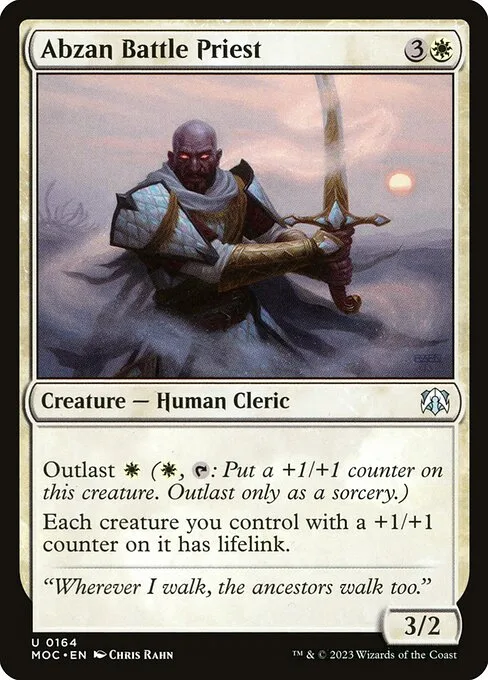 Abzan Battle Priest · March of the Machine Commander 164/450
