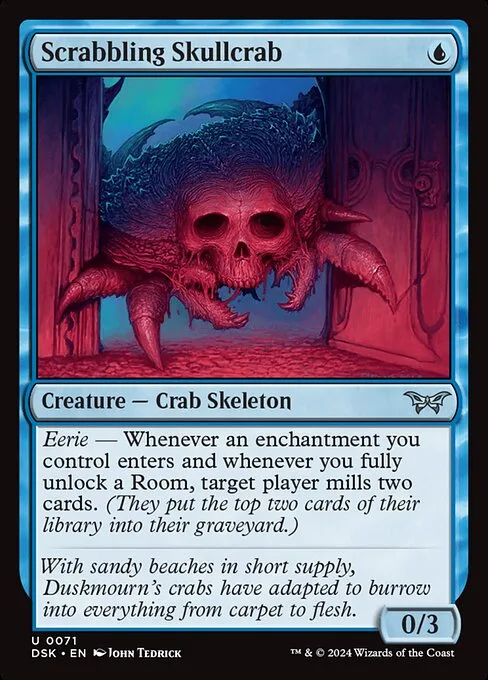 Scrabbling Skullcrab · Duskmourn: House of Horror 71/419