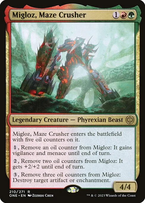 Migloz, Maze Crusher · Phyrexia: All Will Be One 210/479