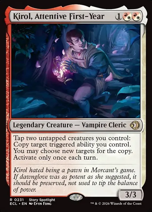 Kirol, Attentive First-Year · Lorwyn Eclipsed 231/408