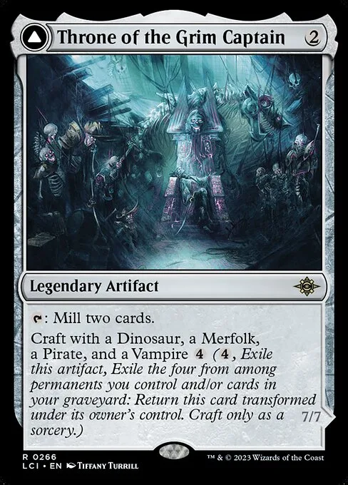 Throne of the Grim Captain // The Grim Captain · The Lost Caverns of Ixalan 266/416