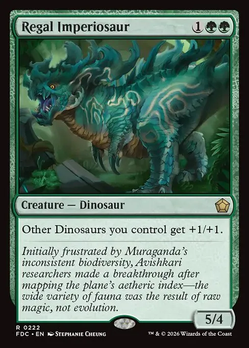 Regal Imperiosaur · Foundations Commander 222/3