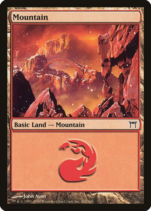 Mountain · Champions of Kamigawa 302/307