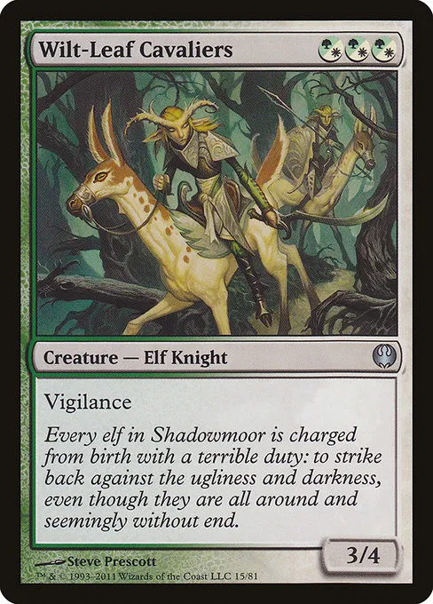Wilt-Leaf Cavaliers · Duel Decks: Knights vs. Dragons 15/81