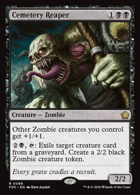 Cemetery Reaper · Foundations Commander 89/3