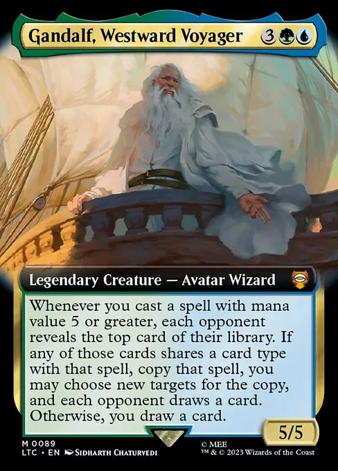 Gandalf, Westward Voyager · Tales of Middle-earth Commander 89/591