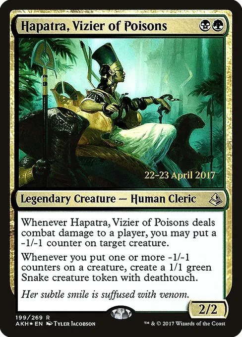 Hapatra, Vizier of Poisons · Amonkhet Promos 199s/77