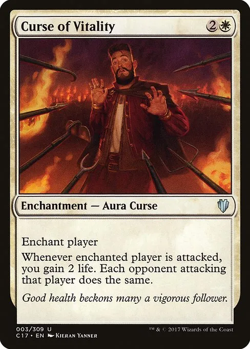 Curse of Vitality · Commander 2017 3/309