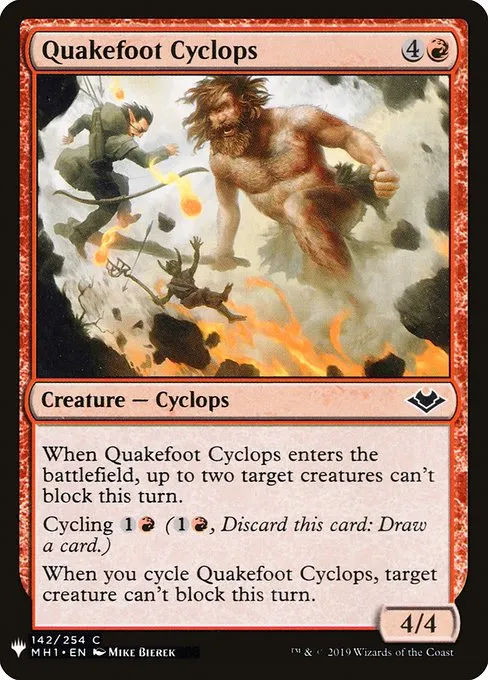 Quakefoot Cyclops · The List MH1-142/5050