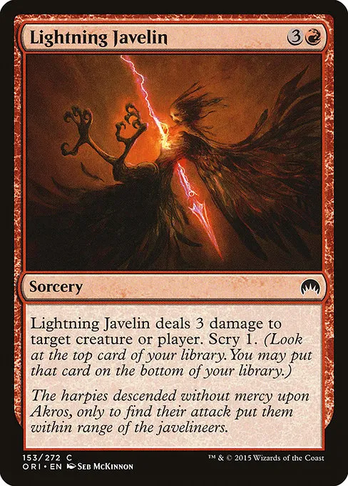 Lightning Javelin · Magic Origins 153/288