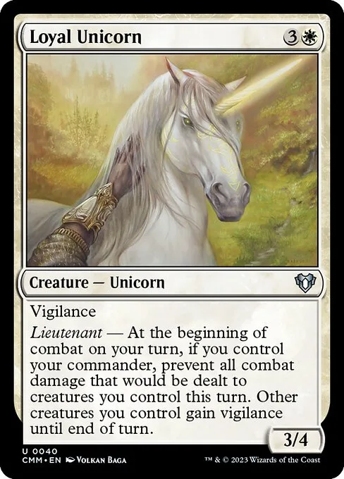 Loyal Unicorn · Commander Masters 40/1067