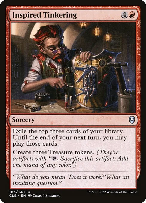 Inspired Tinkering · Commander Legends: Battle for Baldur's Gate 183/936