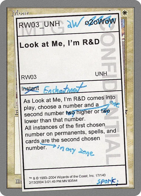 Look at Me, I'm R&D · Unhinged 17/168
