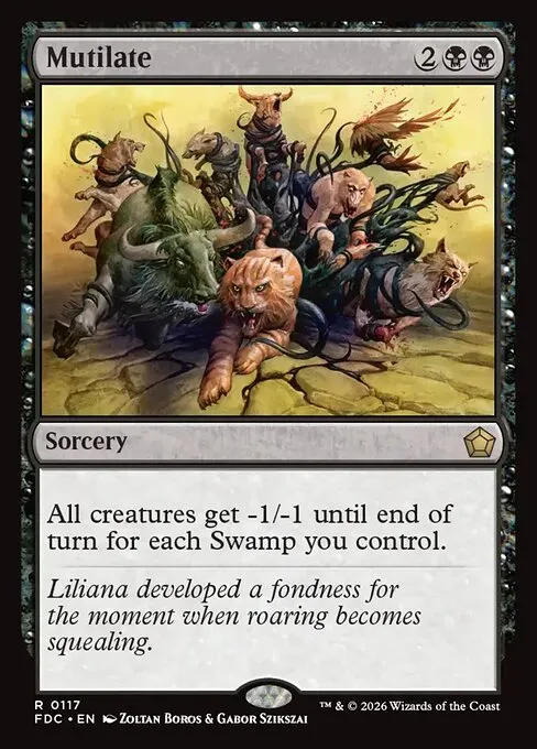 Mutilate · Foundations Commander 117/3