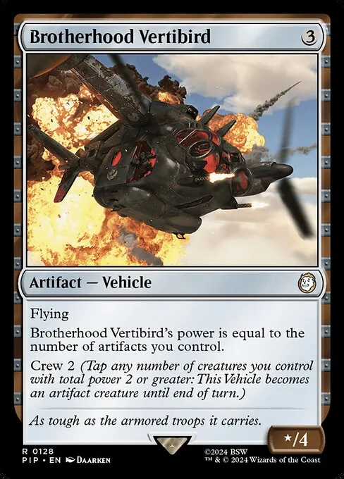 Brotherhood Vertibird · Fallout 128/1068