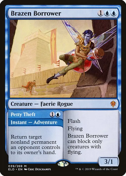 Brazen Borrower // Petty Theft · Throne of Eldraine 39/398