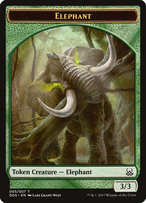 Elephant · Duel Decks: Mind vs. Might Tokens 5/7