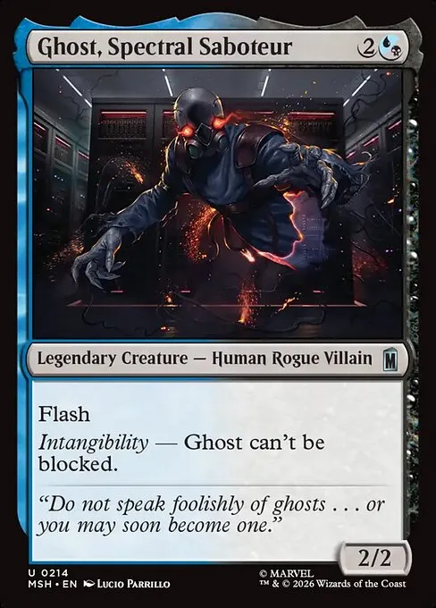 Ghost, Spectral Saboteur · Marvel Super Heroes 214/24