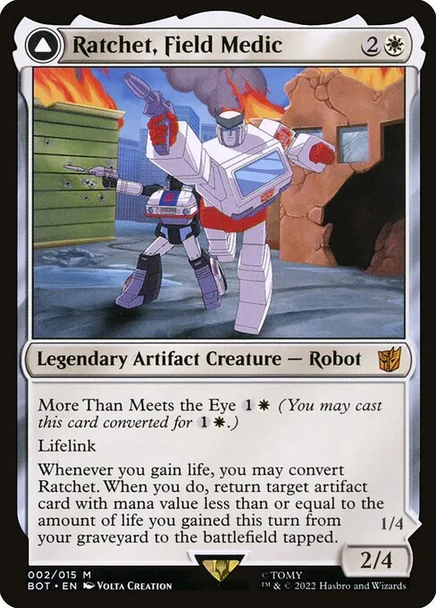 Ratchet, Field Medic // Ratchet, Rescue Racer · Transformers 2/29