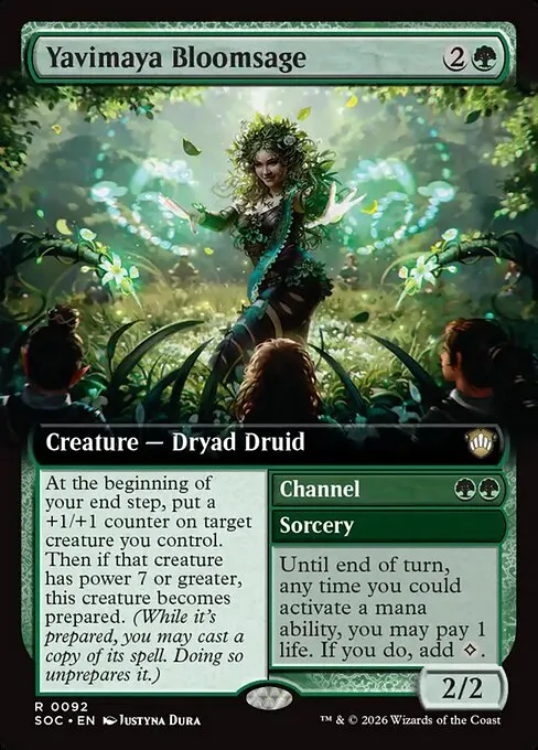 Yavimaya Bloomsage // Channel · Secrets of Strixhaven Commander 92/426