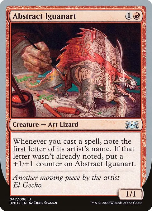 Abstract Iguanart · Unsanctioned 47/96
