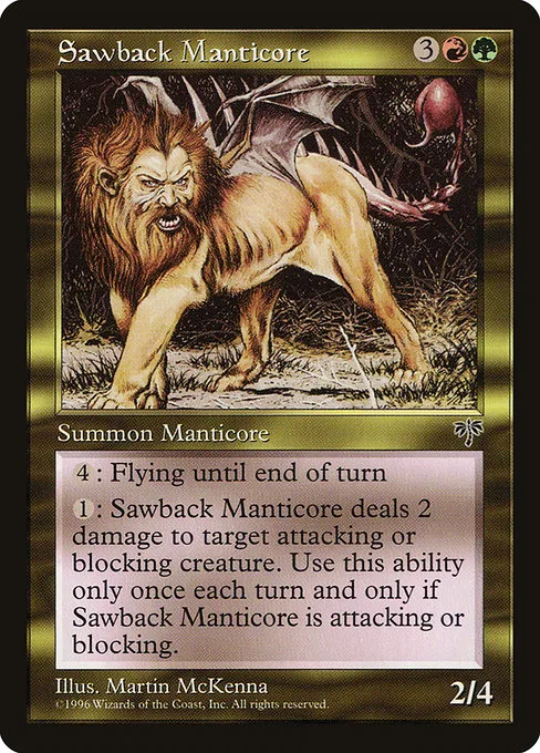 Sawback Manticore · Mirage 281/353