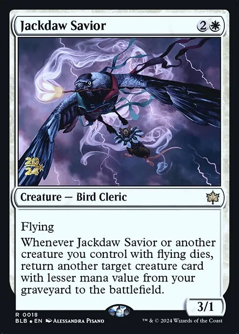 Jackdaw Savior · Bloomburrow Promos 18s/160