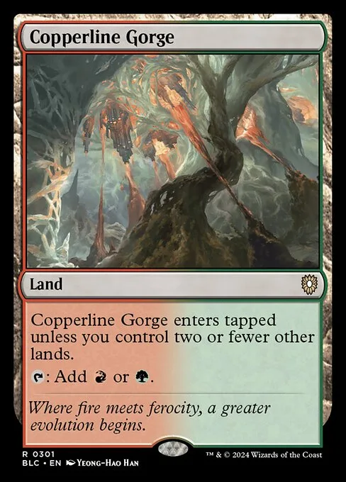 Copperline Gorge · Bloomburrow Commander 301/356