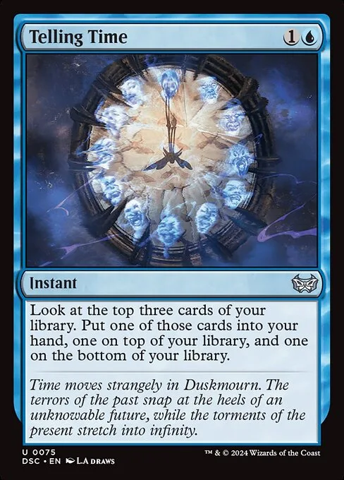 Telling Time · Duskmourn: House of Horror Commander 75/373