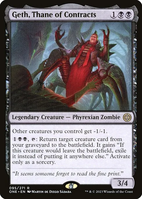 Geth, Thane of Contracts · Phyrexia: All Will Be One 95/479