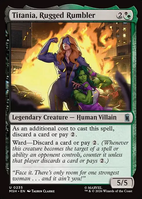 Titania, Rugged Rumbler · Marvel Super Heroes 235/24