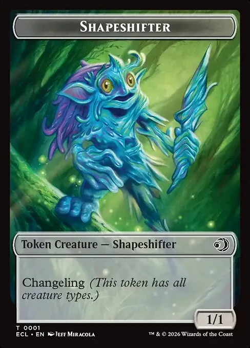 Shapeshifter · Lorwyn Eclipsed Tokens 1/13