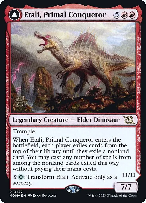 Etali, Primal Conqueror // Etali, Primal Sickness · March of the Machine Promos 137s/144
