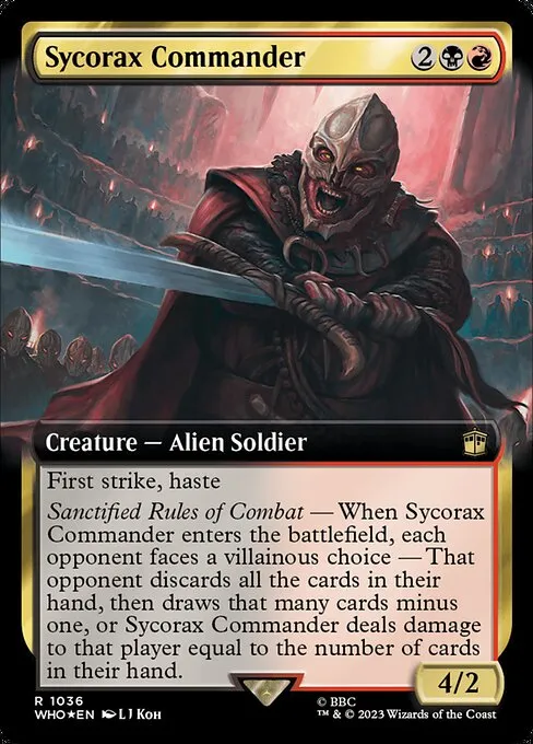 Sycorax Commander · Doctor Who 1036/1178