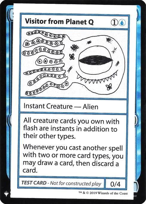 Visitor from Planet Q · Mystery Booster Playtest Cards 2019 33/121