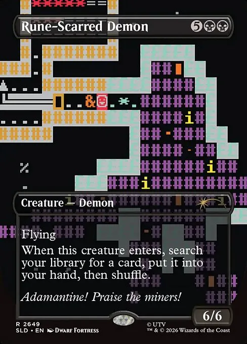 Rune-Scarred Demon · Secret Lair Drop 2649/2547