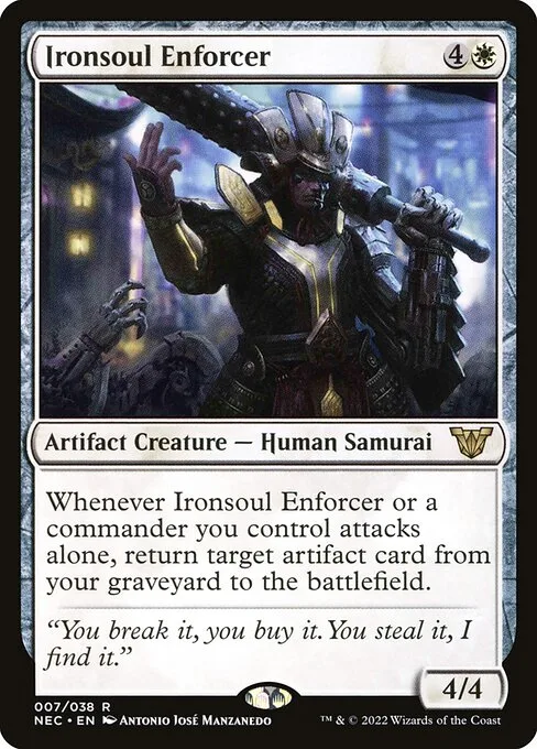 Ironsoul Enforcer · Neon Dynasty Commander 7/179