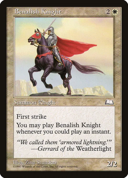 Benalish Knight · Weatherlight 9/167