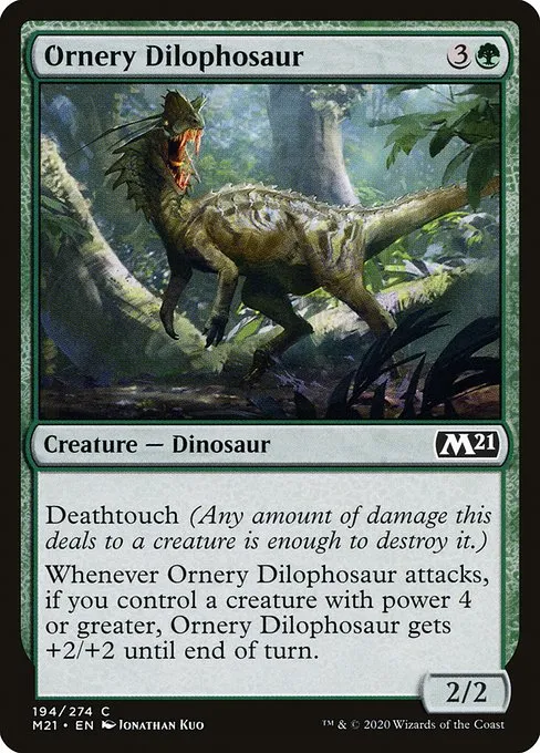 Ornery Dilophosaur · Core Set 2021 194/397